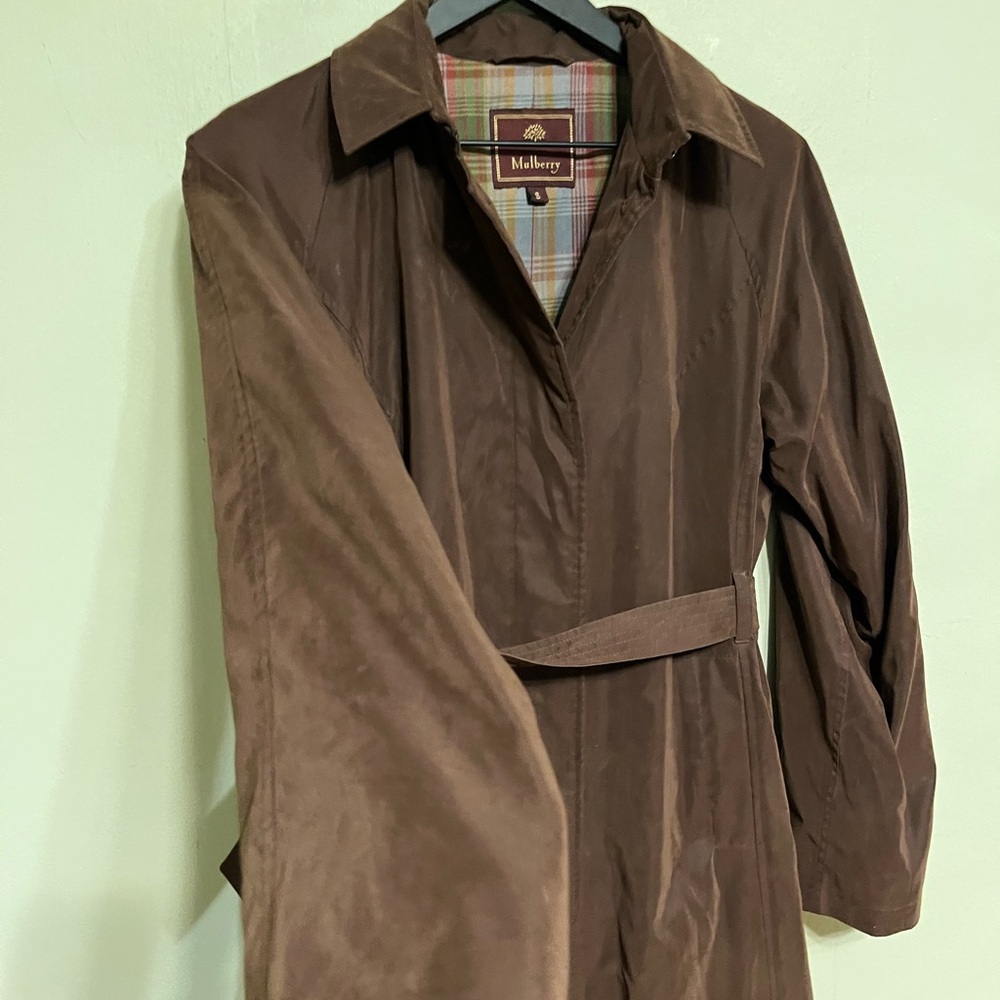 Mulberry classic brown 90’s Brown Long trench coat 
Size small Gentle preowned - Picture 10 of 12